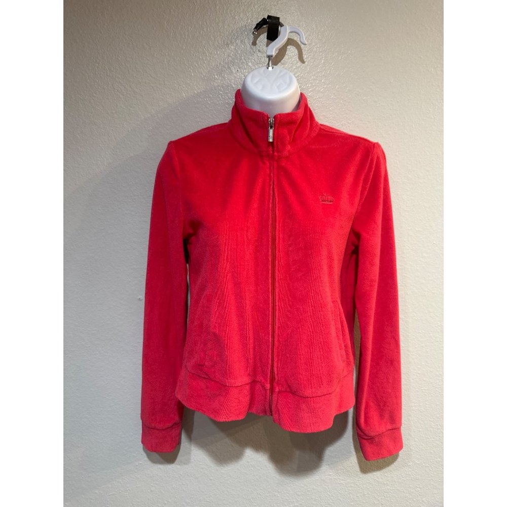 Juicy Couture S Terry Cloth Crop Full Zip Jacket